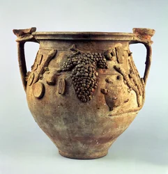 "Magisk" vas, från huset Sestilius Pyrricus, Pompeji, 1:a århundradet e.Kr.